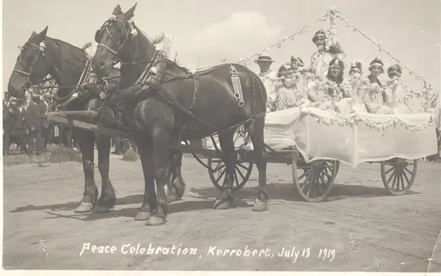 Peace Celebration parade float, Kerrobert